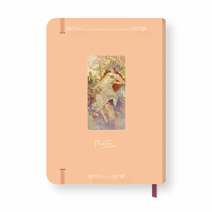 Boutiques de musées Cahiers Et Carnets-Cahier à élastique Alphonse Mucha - L'Automne