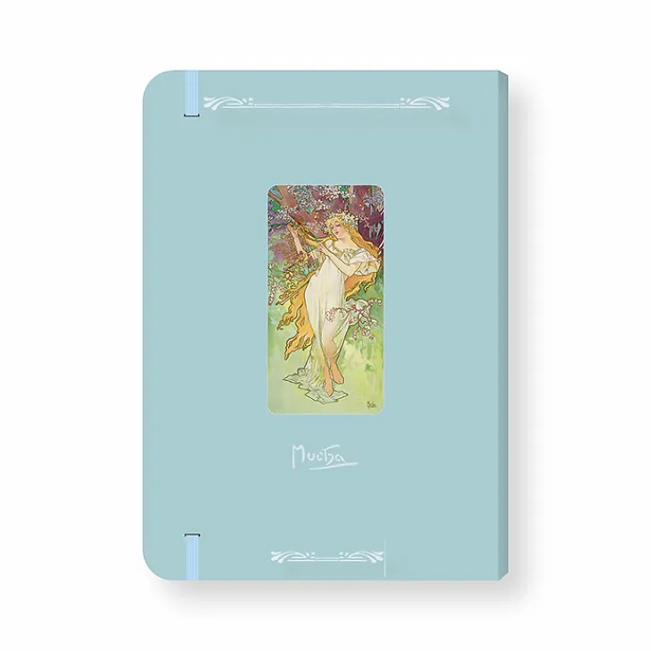 Boutiques de musées Cahiers Et Carnets-Cahier à élastique Alphonse Mucha - Le Printemps
