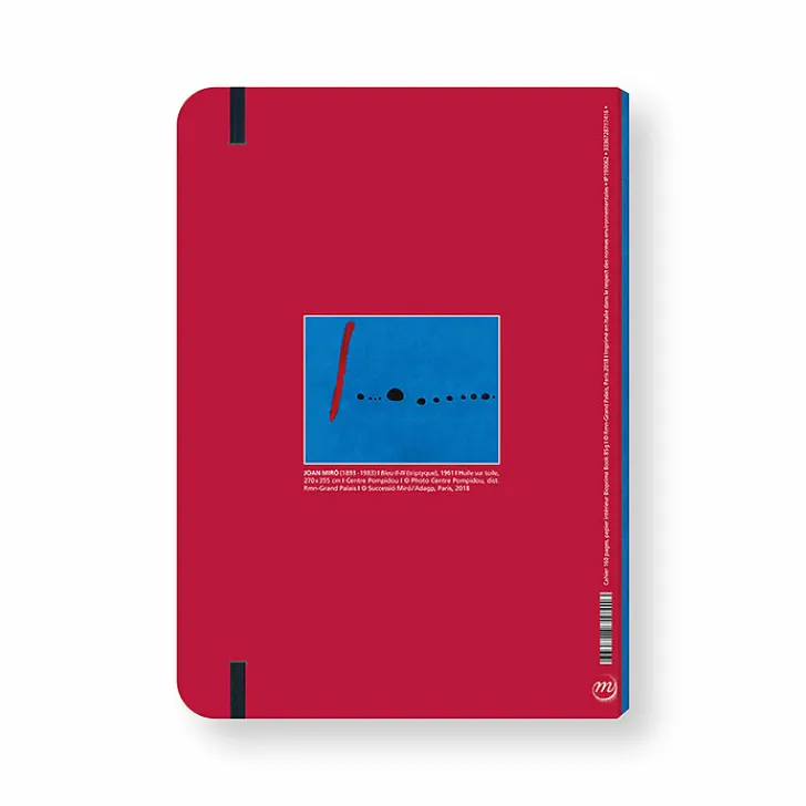 Boutiques de musées Cahiers Et Carnets-Cahier à élastique Joan Miró - Bleu II