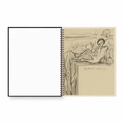 Boutiques de musées Cahier à spirale Edvard Munch - Autoportrait au bras de squelette, 1895