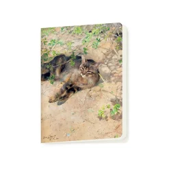 Best Boutiques de musées Cahier Bruno Liljefors - Le Chat Jeppe dormant au soleil du printemps, 1886