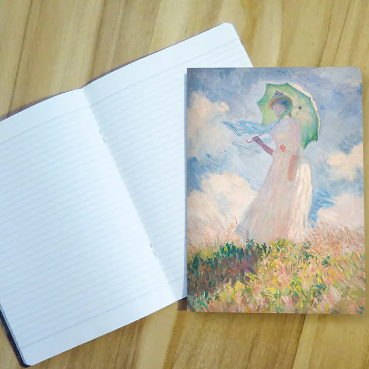 Boutiques de musées Cahiers Et Carnets-Cahier Claude Monet - Femme à l'ombrelle tournée vers la gauche