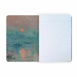 Boutiques de musées Cahiers Et Carnets-Cahier Claude Monet - Soleil couchant sur la Seine à Lavacourt, effet d'hiver, 1880