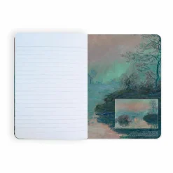 Boutiques de musées Cahiers Et Carnets-Cahier Claude Monet - Soleil couchant sur la Seine à Lavacourt, effet d'hiver, 1880