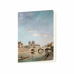 Boutiques de musées Cahier Johan Barthold Jongkind - La Seine et Notre-Dame de Paris, vue du quai des Grands Augustins avec le pont Saint-Michel, 1864