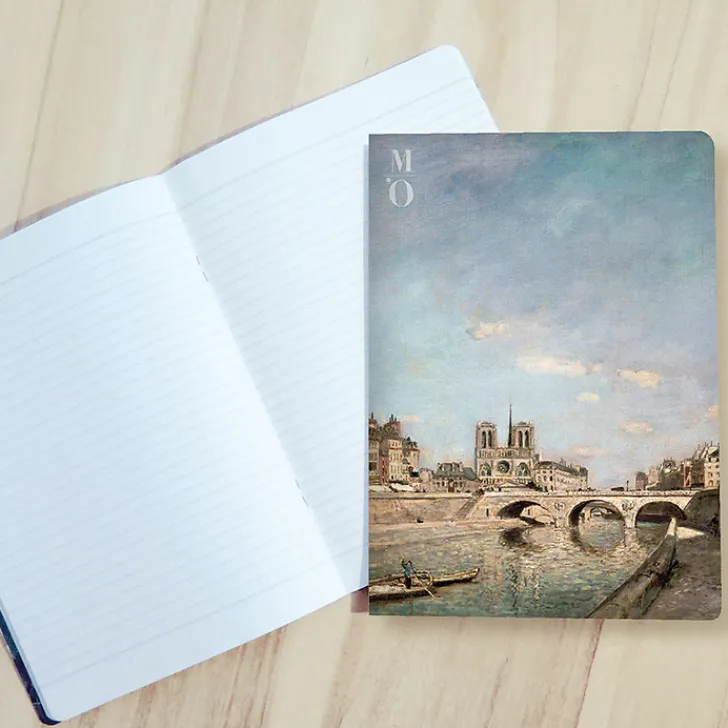 Boutiques de musées Cahier Johan Barthold Jongkind - La Seine et Notre-Dame de Paris, vue du quai des Grands Augustins avec le pont Saint-Michel, 1864