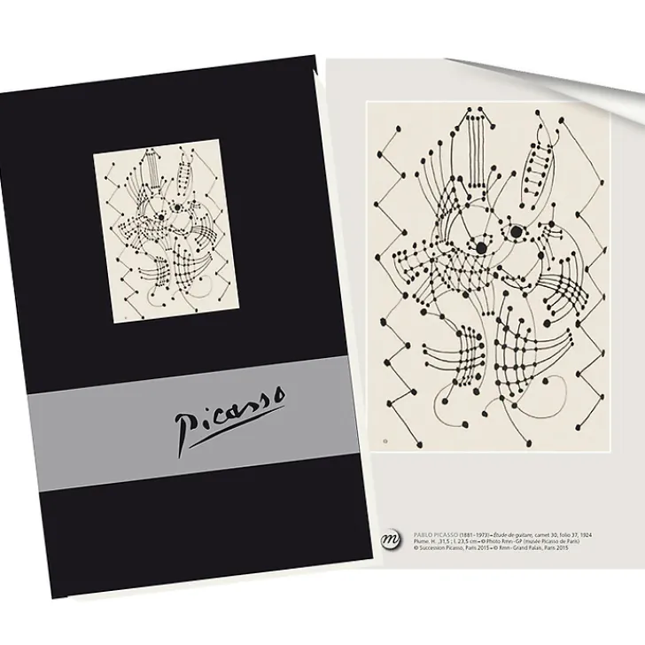 Boutiques de musées Cahiers Et Carnets-Cahier Pablo Picasso - Étude de guitare