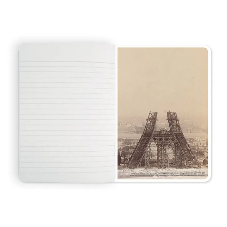 Boutiques de musées Cahiers Et Carnets-Cahier Théophile Féau - La Tour Eiffel en construction, 1887-1889
