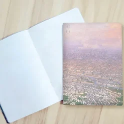 Boutiques de musées Cahiers Et Carnets-Cahier Victor Navlet - Vue générale de Paris, prise de l'Observatoire, en ballon, 1855