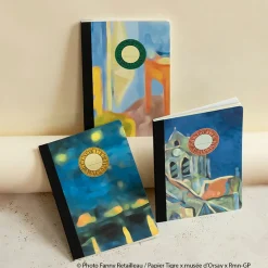Boutiques de musées Cahiers Et Carnets-Cahier Vincent van Gogh - L'église d'Auvers-sur-Oise - Orsay x Papier Tigre - A5