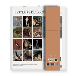 Online Boutiques de musées Calendrier 2026 - Bestiaire du Louvre - 15,5x18cm