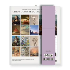 Boutiques de musées Calendrier 2026 - Chefs-d'œuvre du Louvre - 15,5x18cm