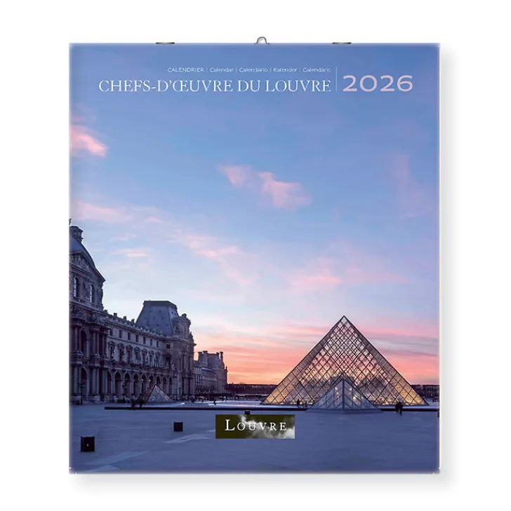 Boutiques de musées Calendrier 2026 - Chefs-d'œuvre du Louvre - 15,5x18cm
