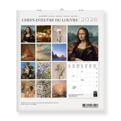 Boutiques de musées Calendrier 2026 - Chefs-d'œuvre du Louvre - 15,5x18cm