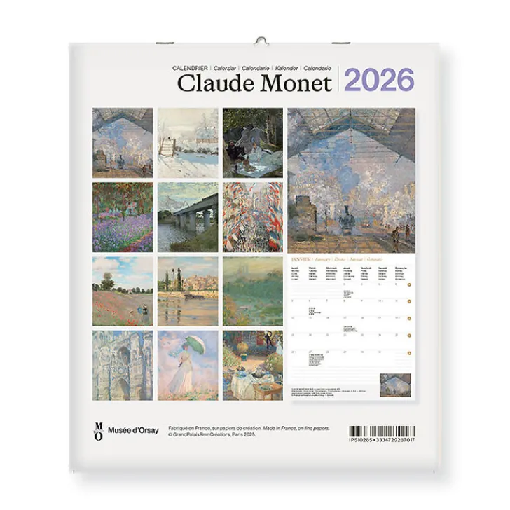 Boutiques de musées Calendriers Et Agendas-Calendrier 2026 - Claude Monet - 15,5x18cm