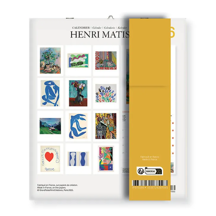 Outlet Boutiques de musées Calendrier 2026 - Henri Matisse - 15,5x18cm