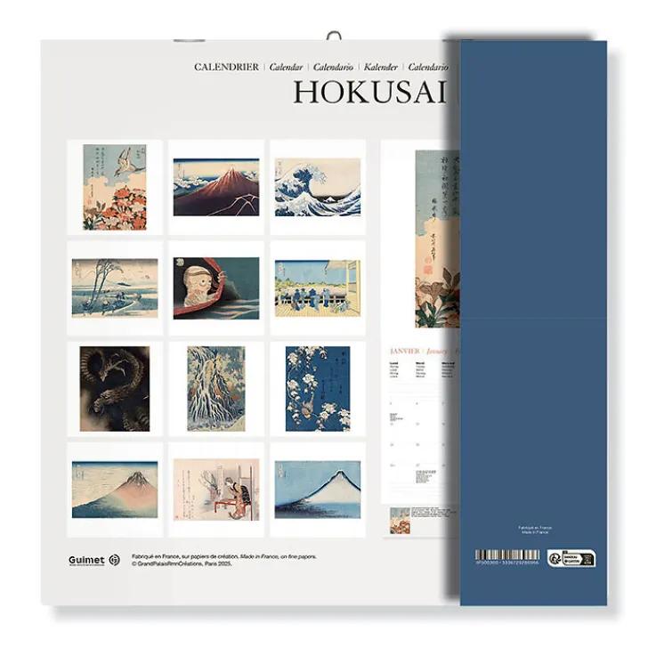 Boutiques de musées Calendriers Et Agendas-Calendrier 2026 - Hokusai - 30x30 cm