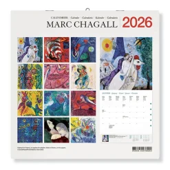 Boutiques de musées Calendriers Et Agendas-Calendrier 2026 - Marc Chagall - 30x30 cm
