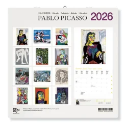 Clearance Boutiques de musées Calendrier 2026 - Pablo Picasso - 30x30 cm