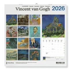 Best Boutiques de musées Calendrier 2026 - Vincent van Gogh - 30x30 cm