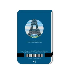 Boutiques de musées Cahiers Et Carnets-Calepin à élastique Alfred Wolf - La tour Eiffel et la verrière du musée d'Orsay depuis les toits du Louvre