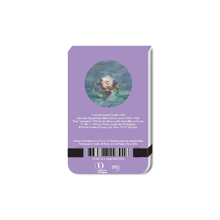 Boutiques de musées Cahiers Et Carnets-Calepin à élastique Claude Monet - Nymphéas, Matin, entre 1914 et 1926