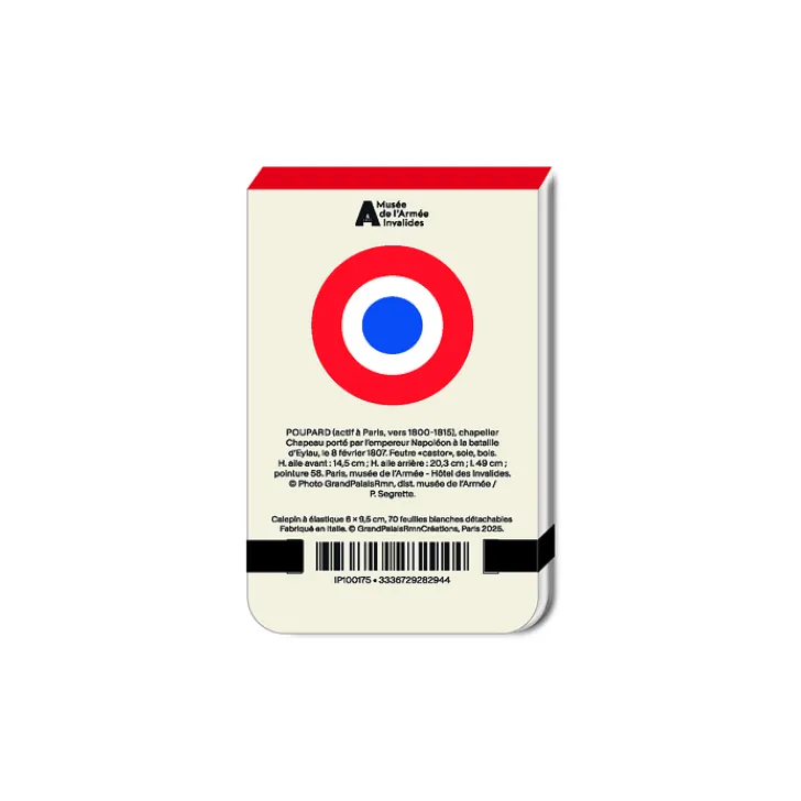 Sale Boutiques de musées Calepin à élastique Poupard-Chapeau porté par l'empereur Napoléon à la bataille d'Eylau