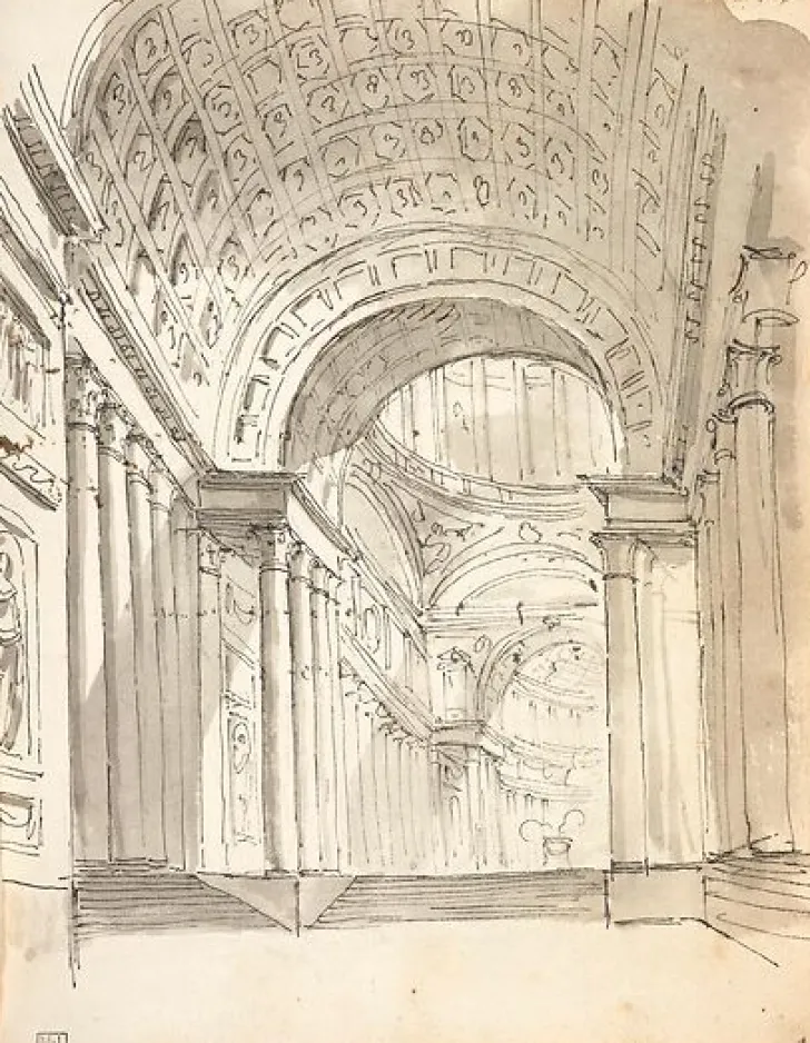 Boutiques de musées Affiches D'Art|Toiles Sans Cadre-Caprice architectural (affiches d'art)