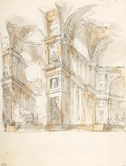 Sale Boutiques de musées Caprice architectural animé (affiches d'art)