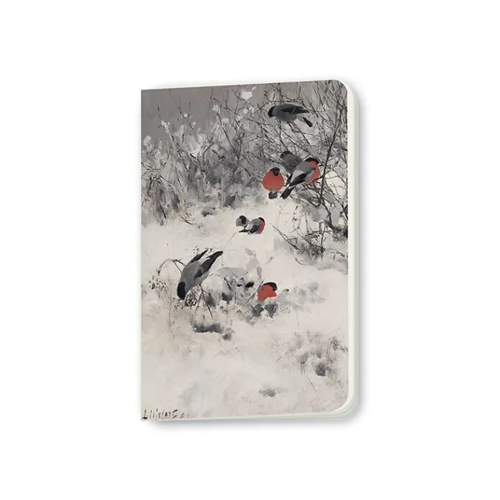 Boutiques de musées Cahiers Et Carnets-Carnet Bruno Liljefors - Paysage d'hiver aux bouvreuils pivoine, 1891