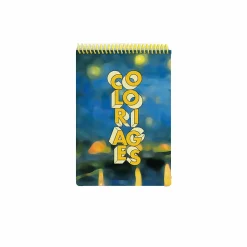 Hot Boutiques de musées Carnet de coloriages A5 Vincent van Gogh - La Nuit étoilée - Orsay x Papier Tigre