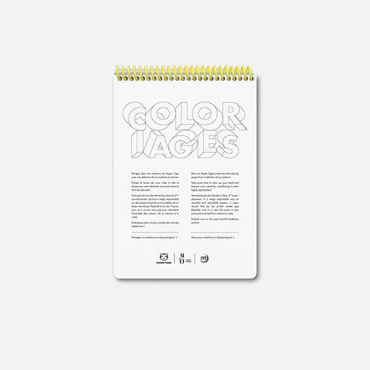 Hot Boutiques de musées Carnet de coloriages A5 Vincent van Gogh - La Nuit étoilée - Orsay x Papier Tigre