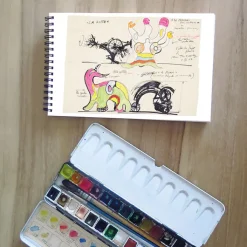 Clearance Boutiques de musées Carnet de croquis à spirale Niki de Saint Phalle / Jean Tinguely - Le Paradis fantastique, 7 mars 1967