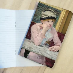 Boutiques de musées Cahiers Et Carnets-Carnet Édouard Manet / Edgar Degas - La Prune, vers 1877 / Femmes devant un café, le soir, vers 1877