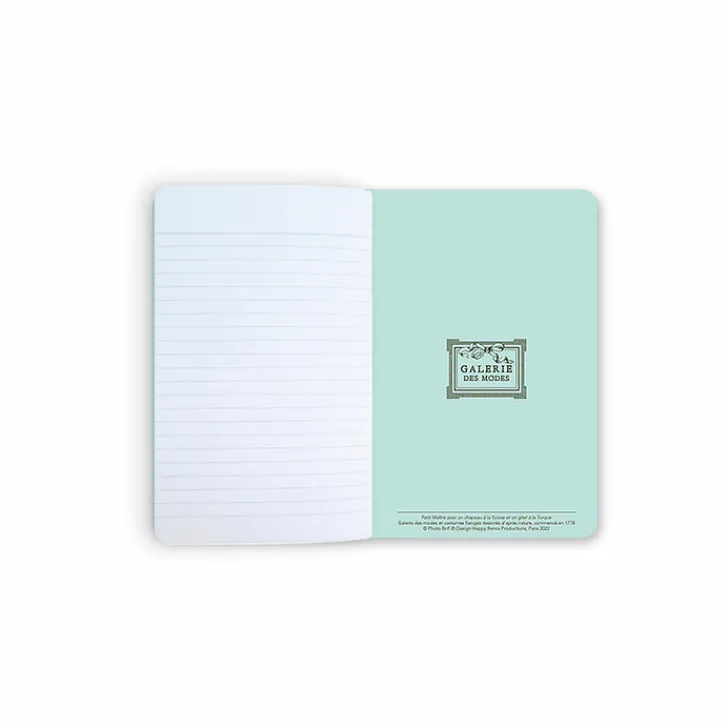 Online Boutiques de musées Carnet Galerie des modes - Petit Maître avec un chapeau à la Suisse et un gilet à la Turque