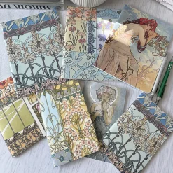 Clearance Boutiques de musées Carnet Mucha Documents décoratifs