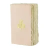 Clearance Boutiques de musées Carnet papier bouilli en cuve - Monogramme de Marie-Antoinette - Saumon