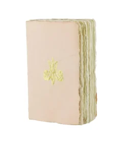 Clearance Boutiques de musées Carnet papier bouilli en cuve - Monogramme de Marie-Antoinette - Saumon