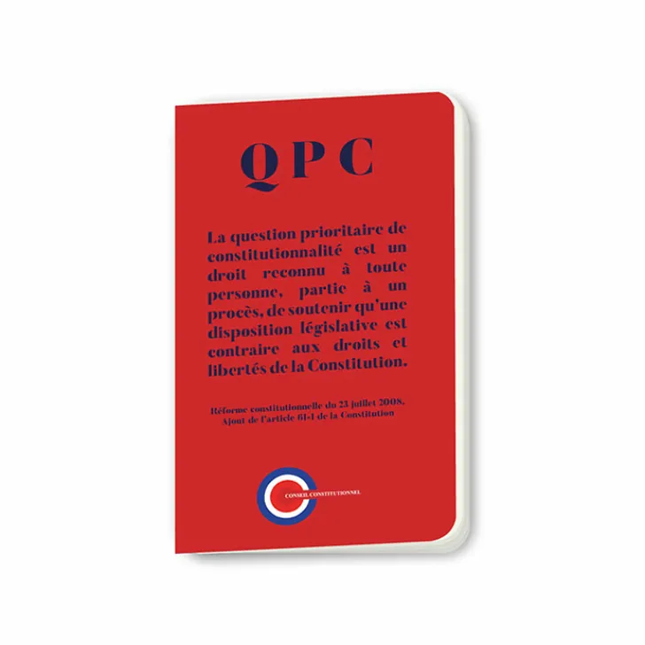 Boutiques de musées Carnet QPC - Conseil constitutionnel