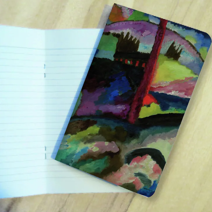 Boutiques de musées Cahiers Et Carnets-Carnet Wassily Kandinsky - Paysage avec cheminée d'usine