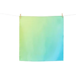 Boutiques de musées Foulards, Étoles, Châles-Carré de soie Bleu/vert 70x70cm