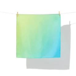 Boutiques de musées Foulards, Étoles, Châles-Carré de soie Bleu/vert 70x70cm