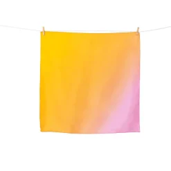Boutiques de musées Foulards, Étoles, Châles-Carré de soie Rose/jaune 70x70cm