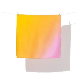 Boutiques de musées Foulards, Étoles, Châles-Carré de soie Rose/jaune 70x70cm