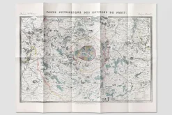 Boutiques de musées Histoire, Géographie Et Sciences-Carte - Carte pittoresque des environs de Paris