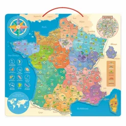 Clearance Boutiques de musées Carte de France éducative magnétique