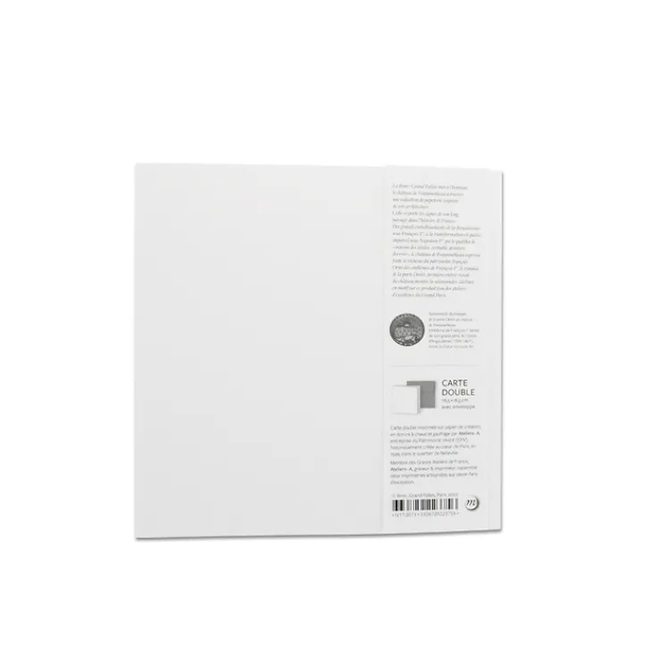 Boutiques de musées Cartes Et Marques Pages-Carte double avec enveloppe - Salamandre du tympan de la porte Dorée - Château de fontainebleau