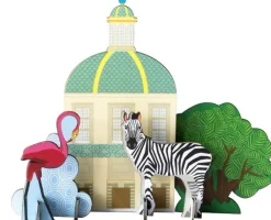 Boutiques de musées Loisirs Créatifs-Carte pop out Ménagerie du roi - Zèbre