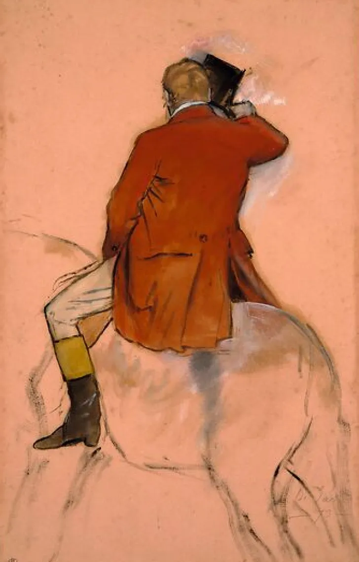 Boutiques de musées Panneaux Aluminium|Panneaux Acryliques-Cavalier en habit rouge (panneaux aluminium)