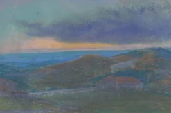 Boutiques de musées Toiles Sur Châssis|Panneaux Acryliques-Chaumière au soleil couchant (toiles sur châssis)